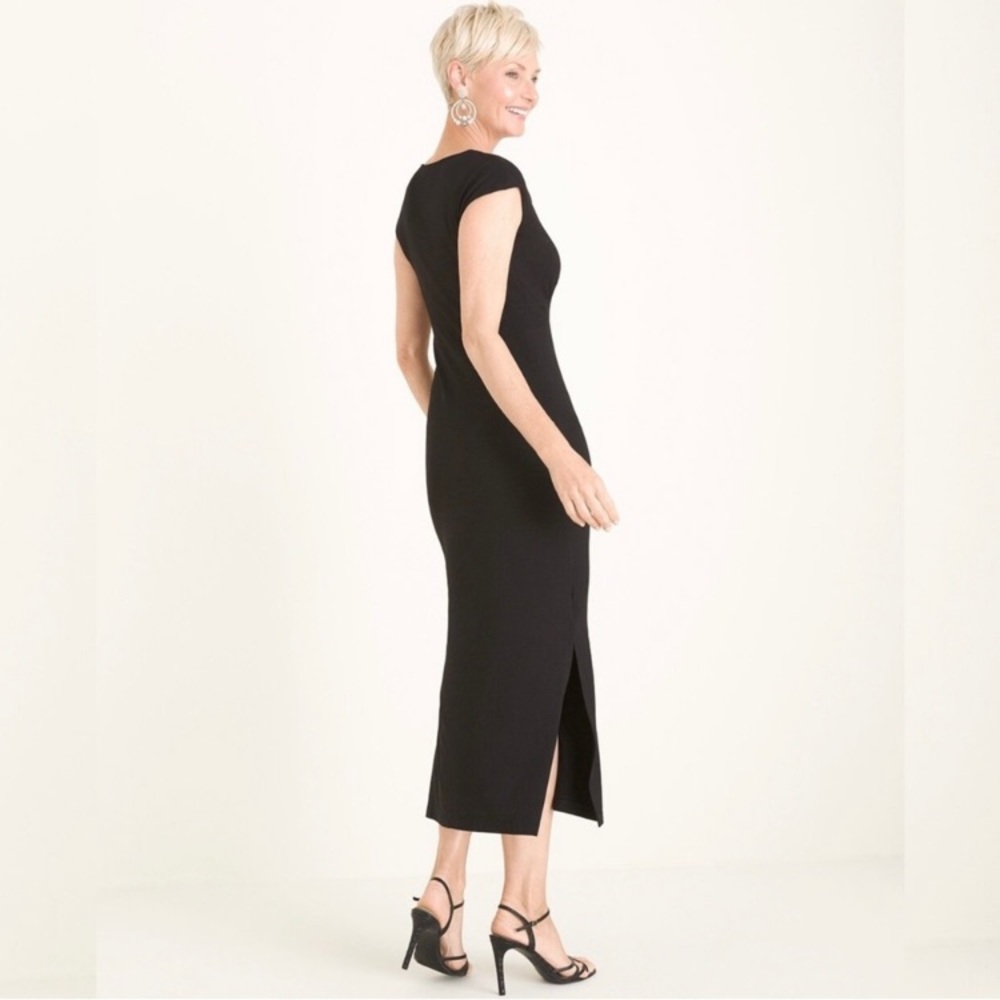 🎼 CHICO’s 🎼 Black Maxi Dress NWT - Picture 2 of 6